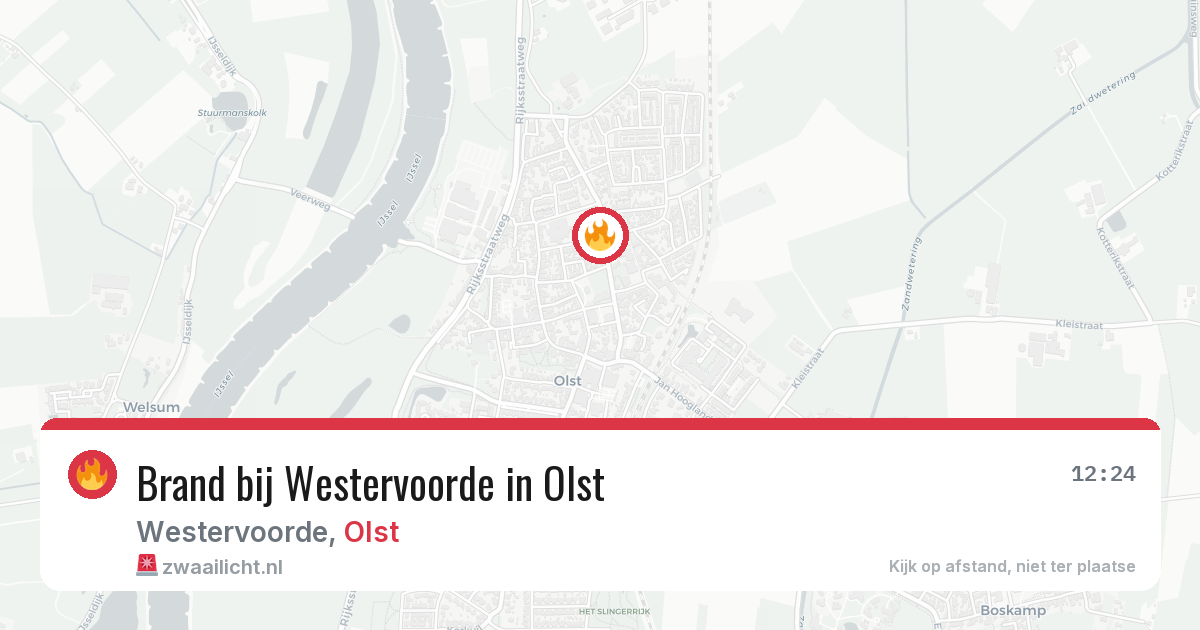 Brand bij Westervoorde in Olst — 3 apr 2026