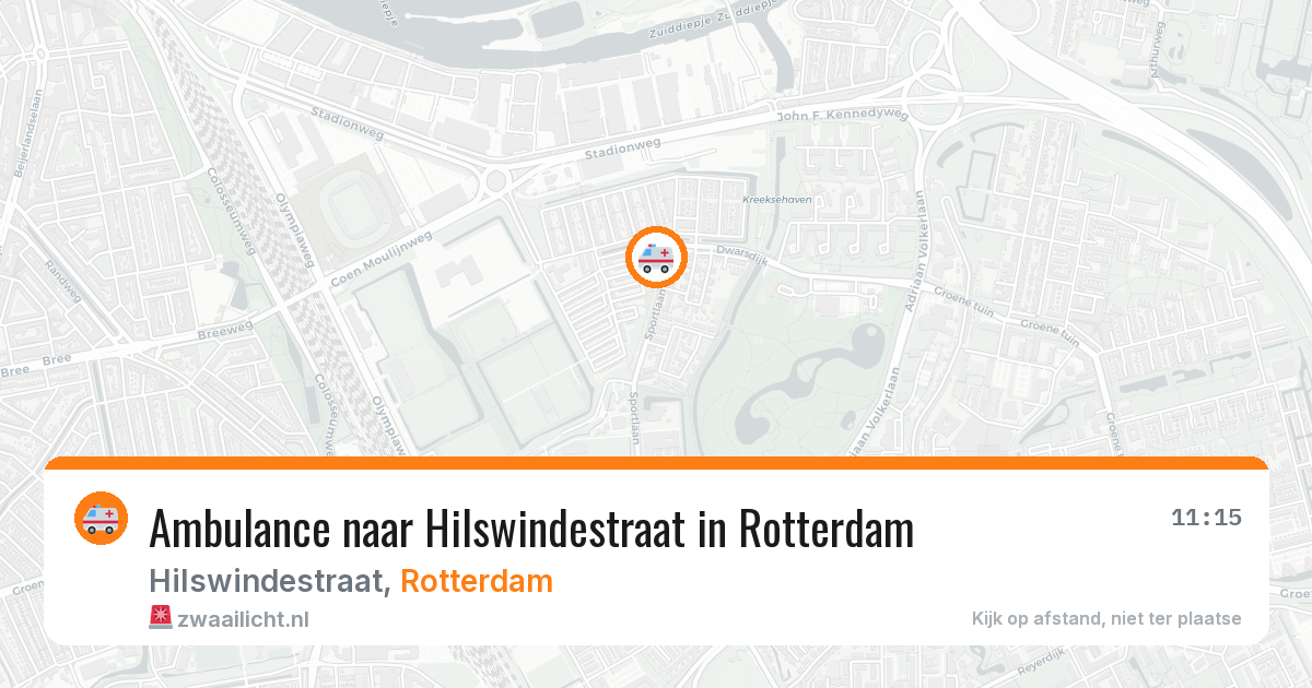 Ambulance naar Hilswindestraat in Rotterdam — 3 mei 2026
