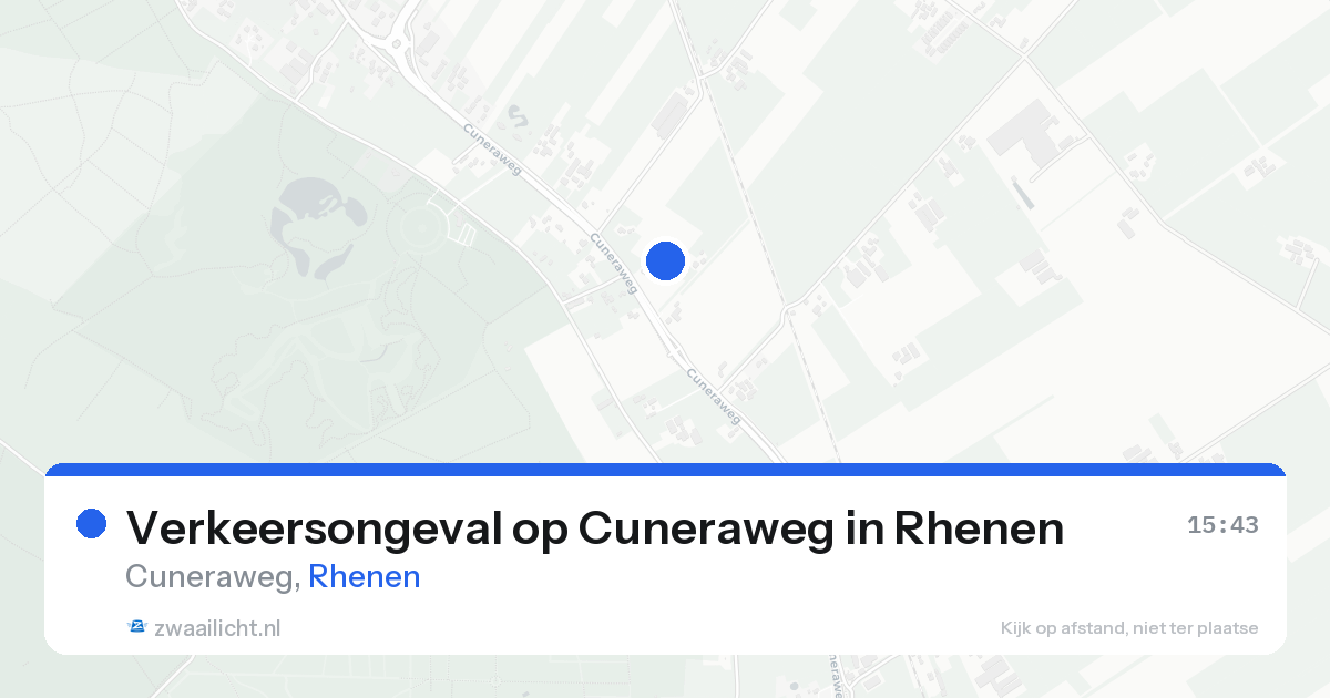 Verkeersongeval op Cuneraweg in Rhenen — 19 aug 2026