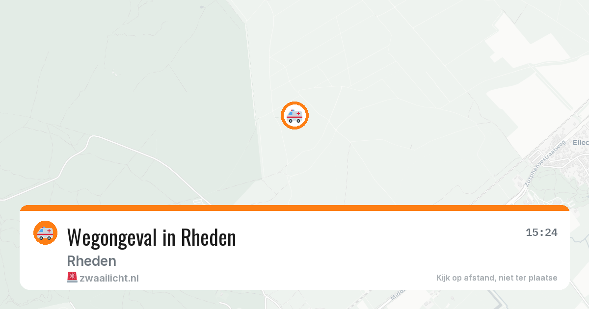 Wegongeval in Rheden — 9 mei 2026
