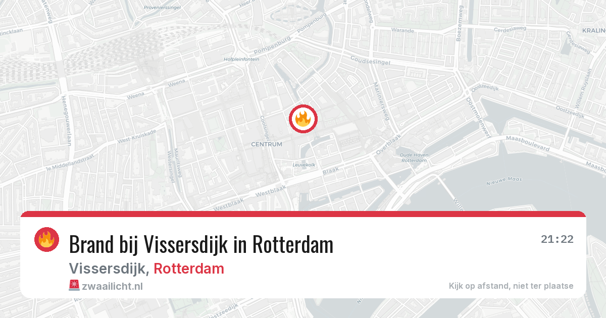 Brand bij Vissersdijk in Rotterdam — 29 jun 2026