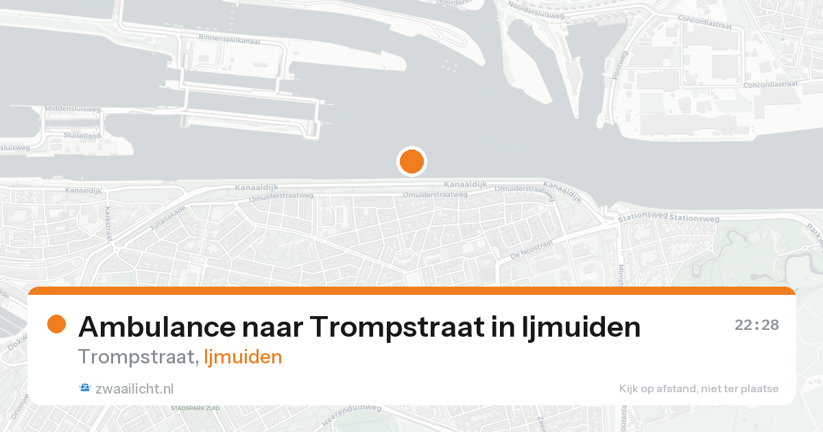 Ambulance naar Trompstraat in Ijmuiden — 17 aug 2026