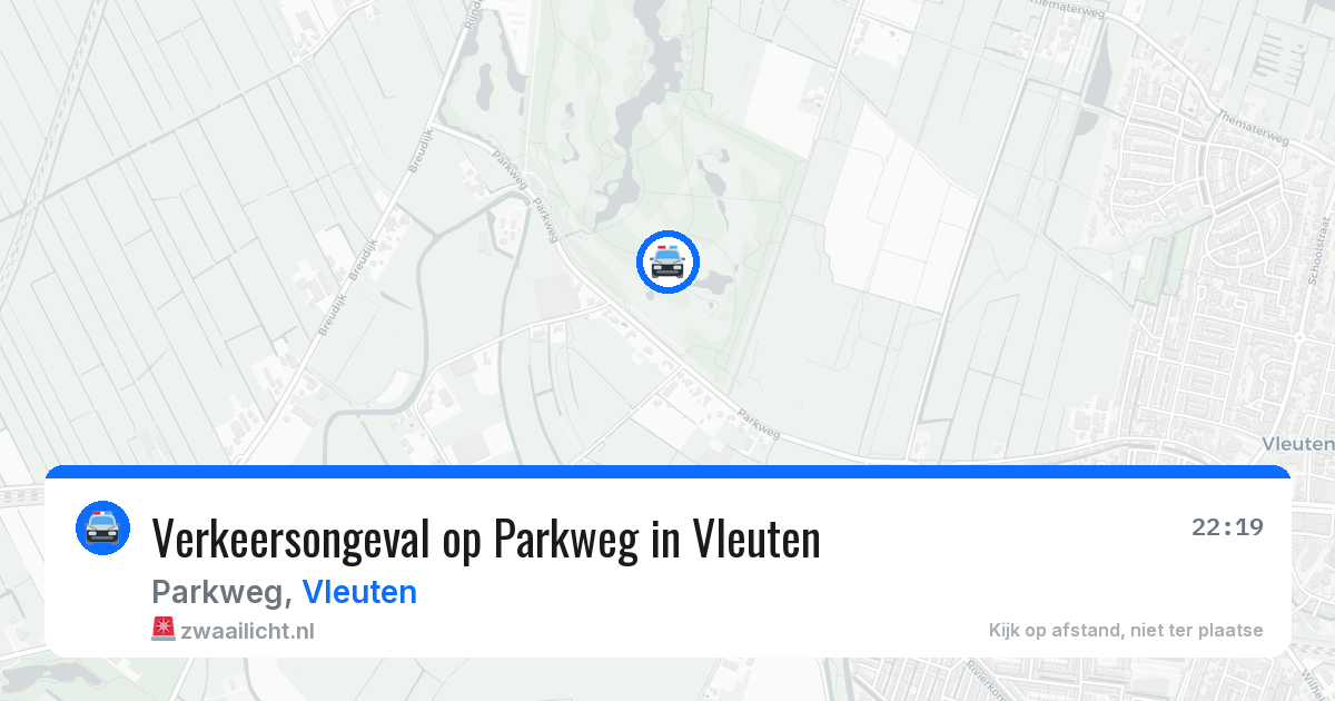 Verkeersongeval op Parkweg in Vleuten — 5 aug 2026