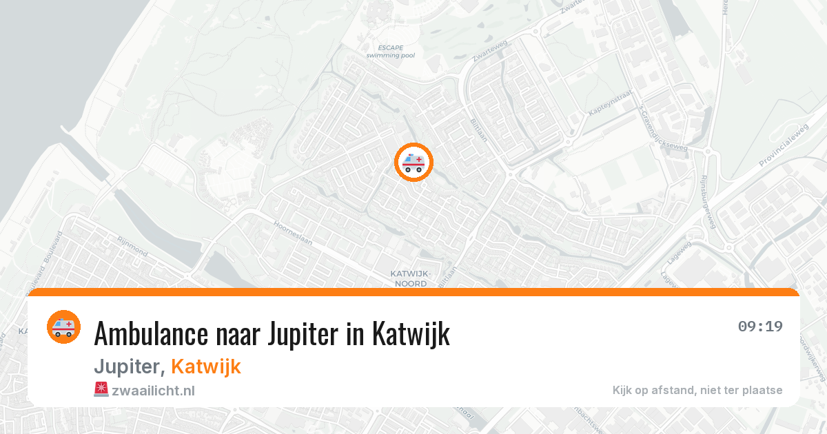 Ambulance naar Jupiter in Katwijk — 12 jun 2026