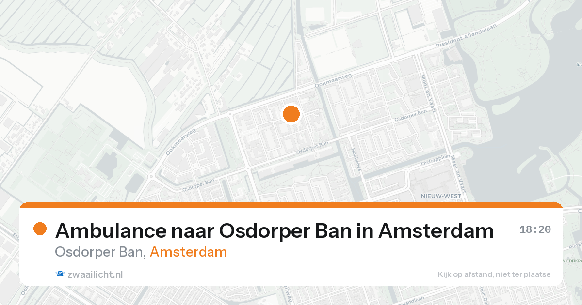 Ambulance naar Osdorper Ban in Amsterdam — 19 aug 2026