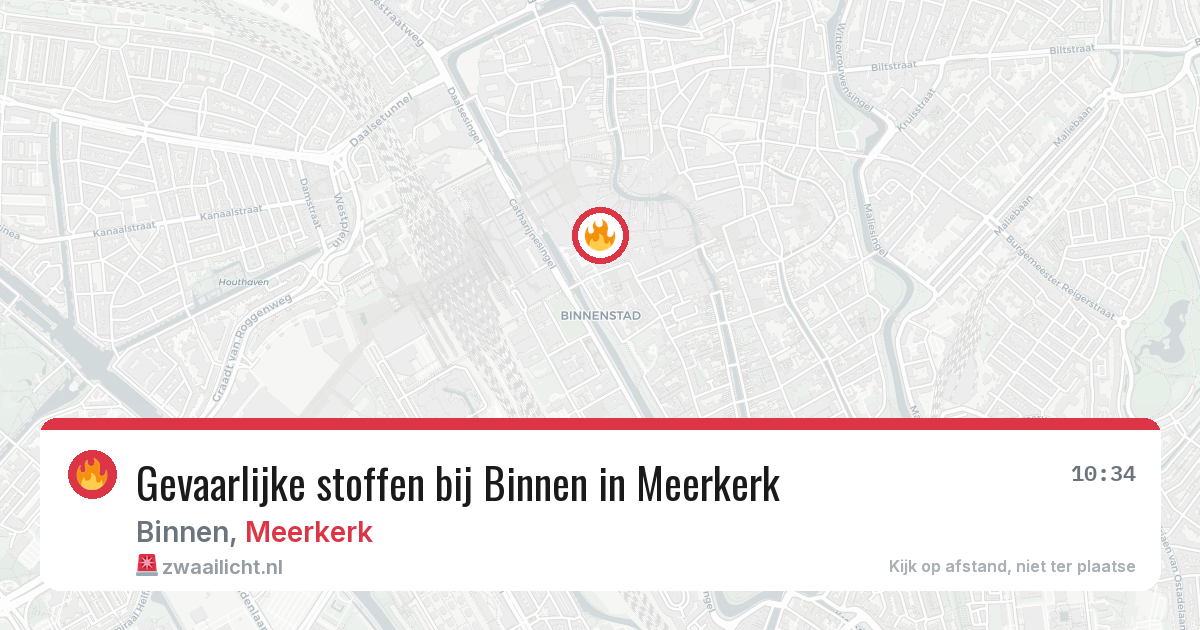 Gevaarlijke stoffen bij Binnen in Meerkerk — 28 jan 2026