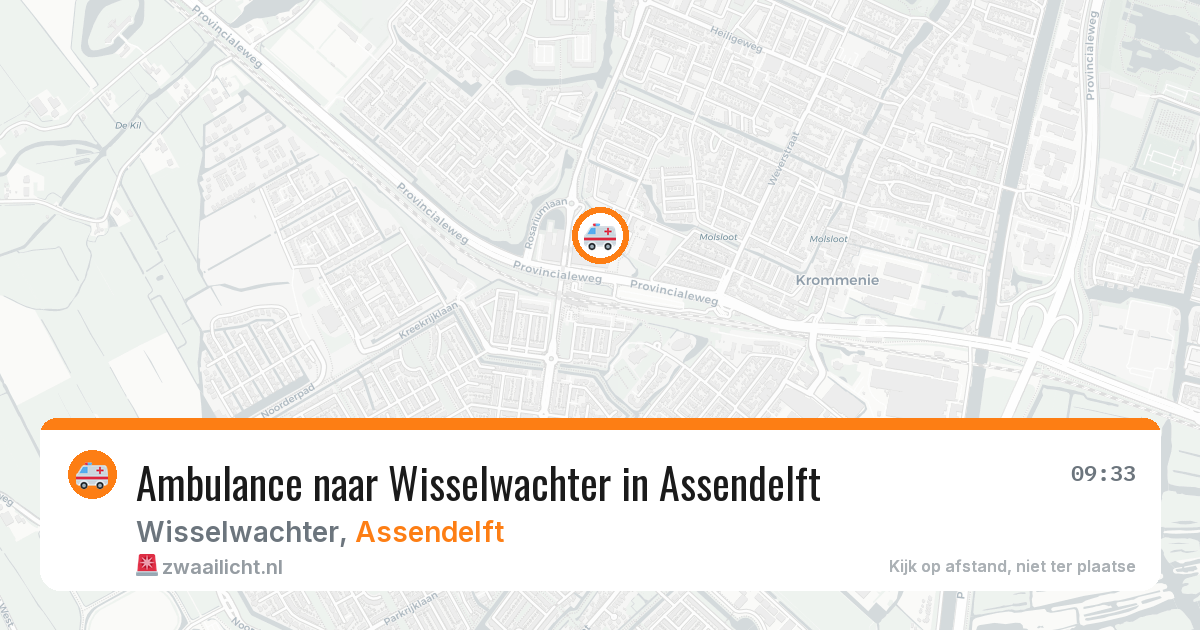 Ambulance naar Wisselwachter in Assendelft — 27 jun 2026
