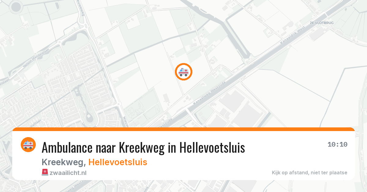 Ambulance naar Kreekweg in Hellevoetsluis — 4 jun 2026