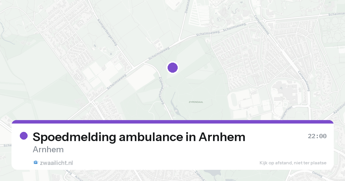 Spoedmelding ambulance in Arnhem — 15 aug 2026