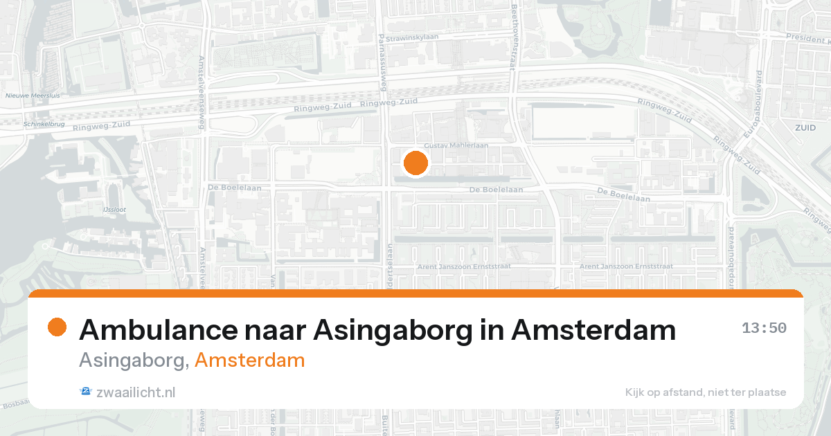 Ambulance naar Asingaborg in Amsterdam — 5 jun 2026