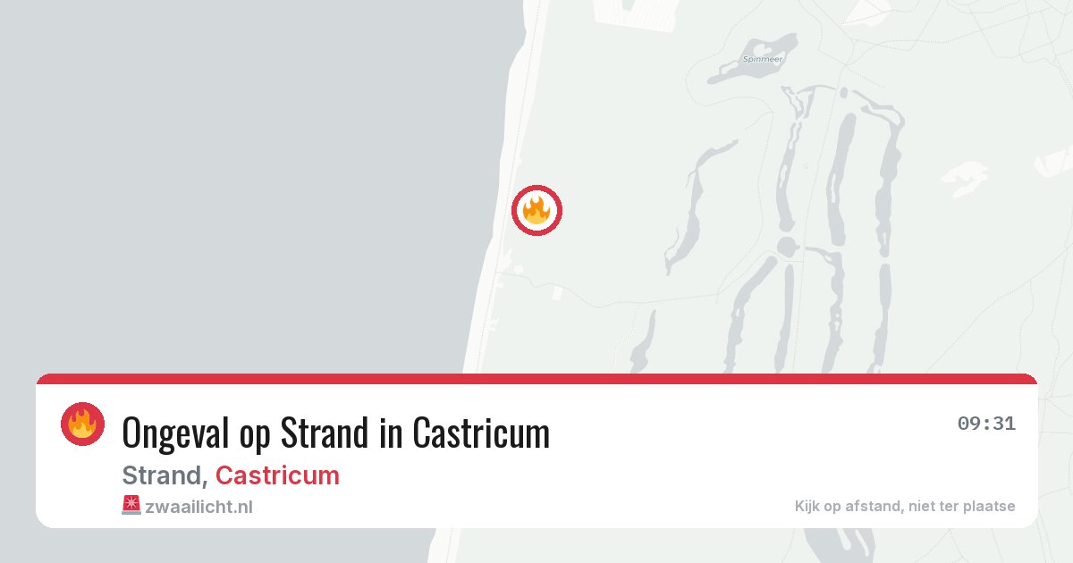 Ongeval op Strand in Castricum — 26 mei 2026