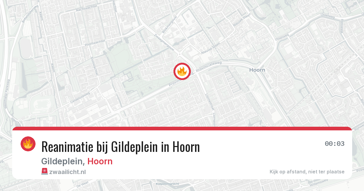 Reanimatie bij Gildeplein in Hoorn — 14 apr 2026
