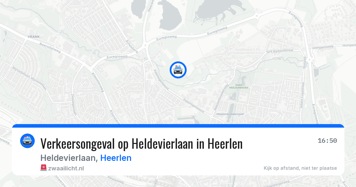 Verkeersongeval op Heldevierlaan in Heerlen — 24 apr 2026