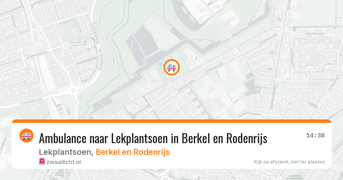 Ambulance naar Lekplantsoen in Berkel en Rodenrijs — 29 mei 2026