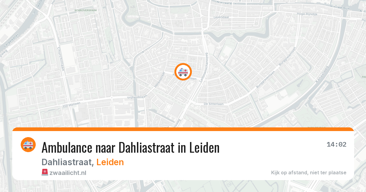 Ambulance naar Dahliastraat in Leiden — 29 mei 2026