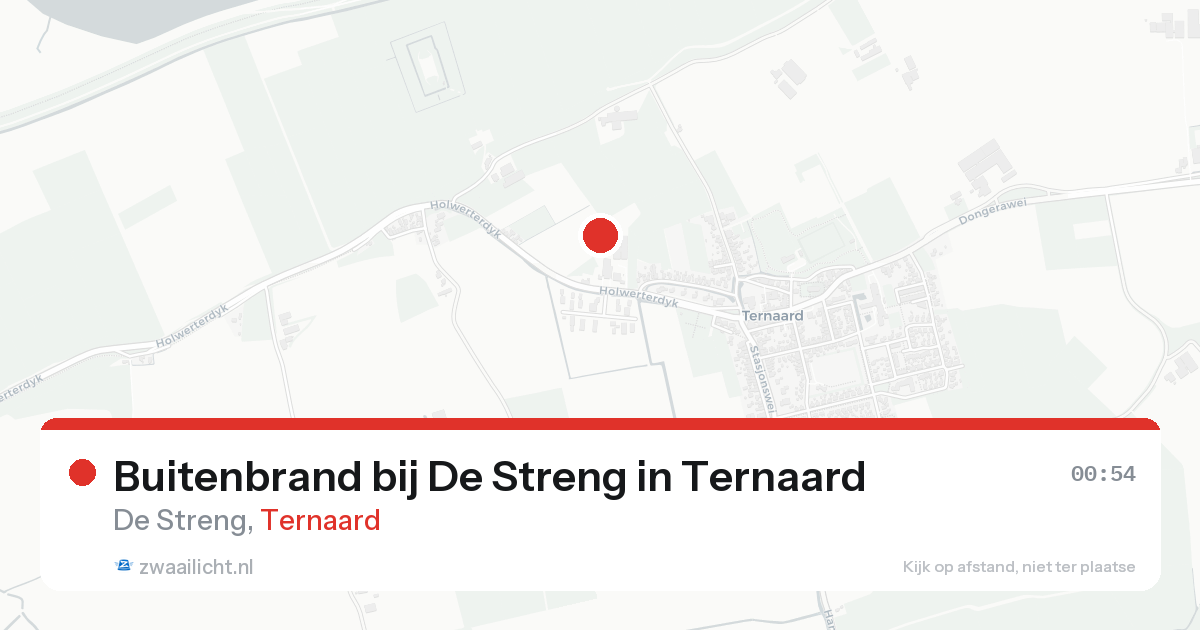 Buitenbrand bij De Streng in Ternaard — 15 aug 2026