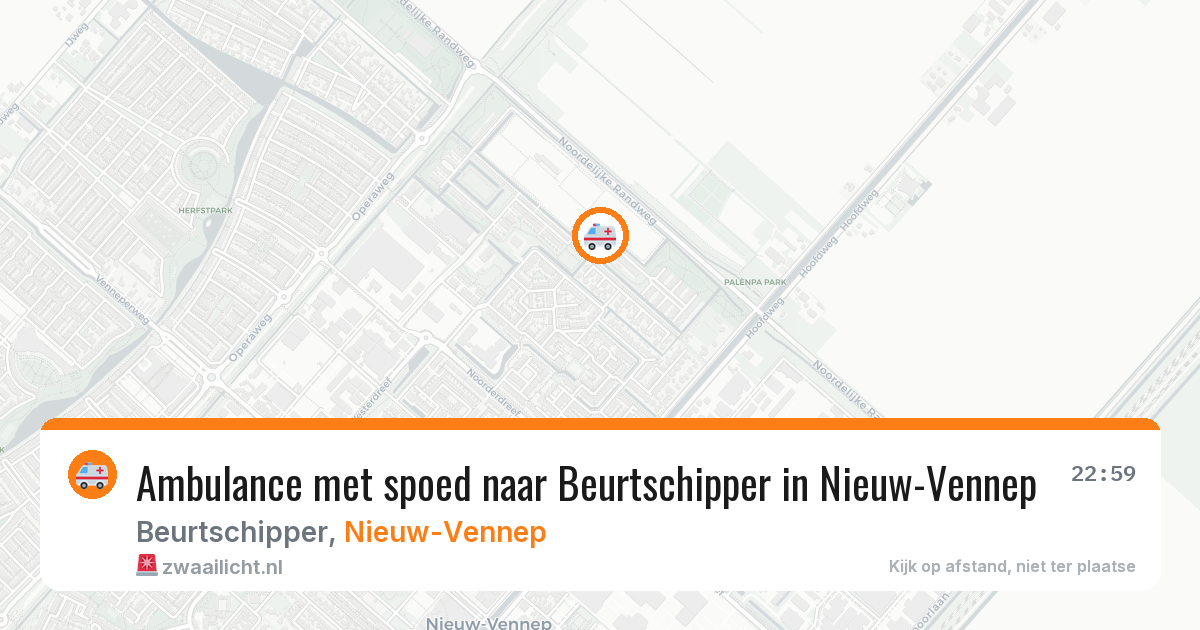 Ambulance met spoed naar Beurtschipper in Nieuw-Vennep — 21 jun 2026