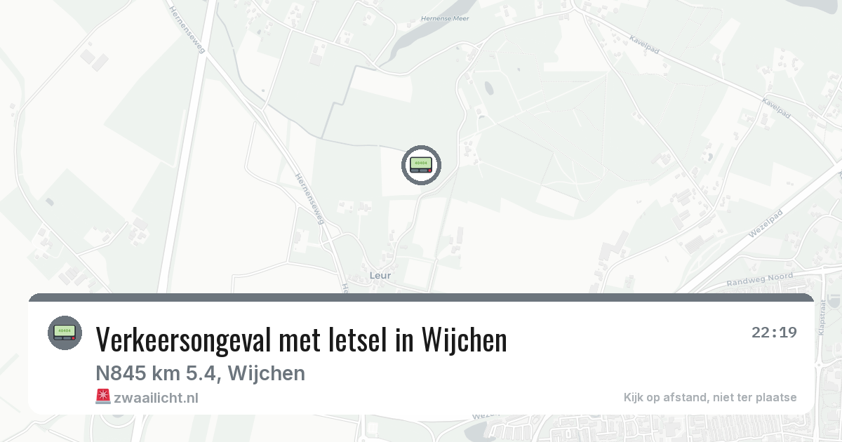 Verkeersongeval met letsel in Wijchen — 25 jun 2026