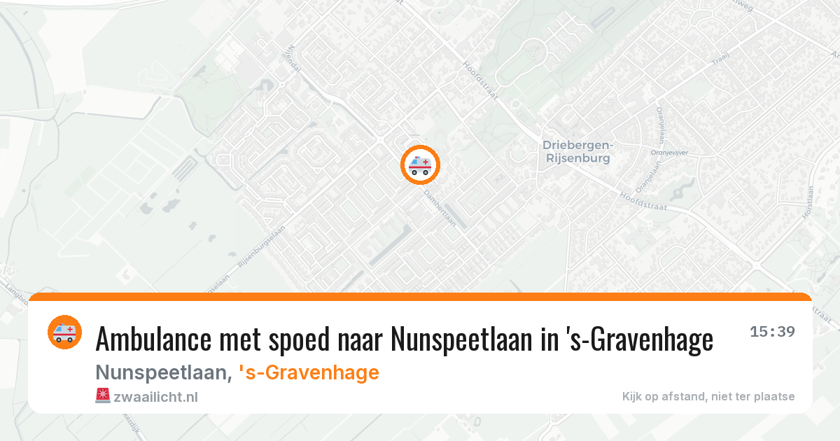 Ambulance met spoed naar Nunspeetlaan in 's-Gravenhage — 28 jan 2026