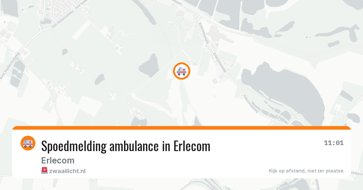Spoedmelding ambulance in Erlecom — 10 mei 2026