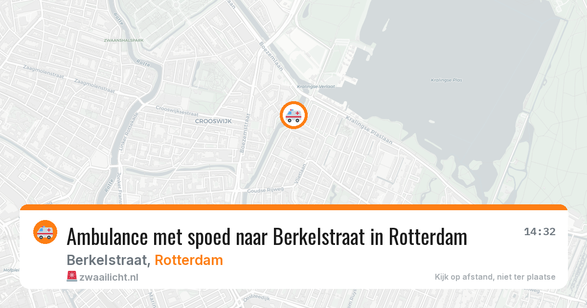 Ambulance met spoed naar Berkelstraat in Rotterdam — 30 apr 2026