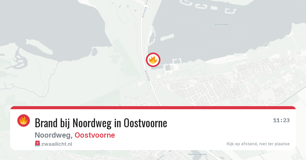 Brand bij Noordweg in Oostvoorne — 26 mrt 2026