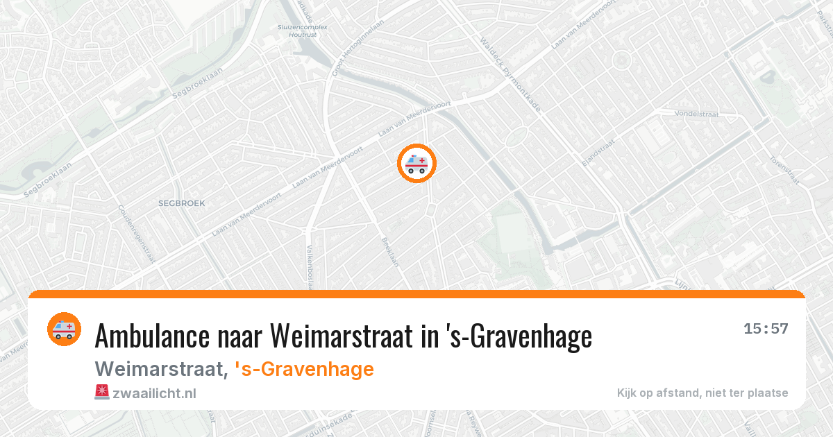 Ambulance naar Weimarstraat in 's-Gravenhage — 28 mrt 2026