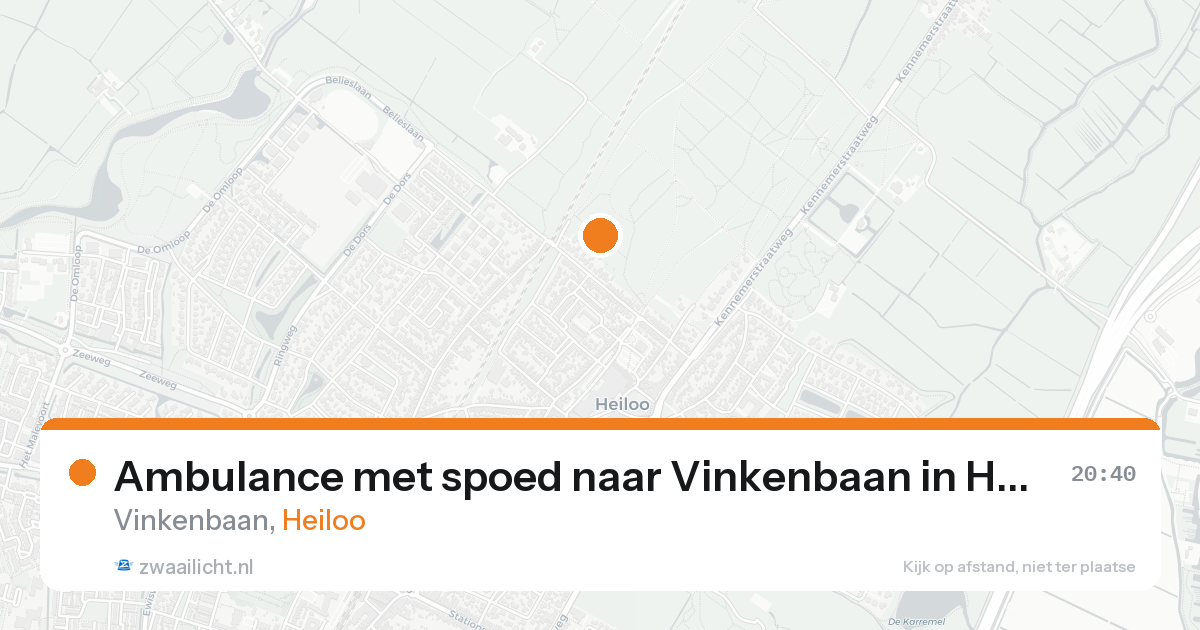 Ambulance met spoed naar Vinkenbaan in Heiloo — 17 aug 2026