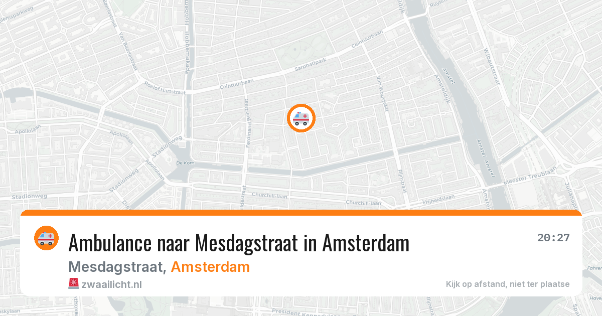 Ambulance naar Mesdagstraat in Amsterdam — 6 jul 2026