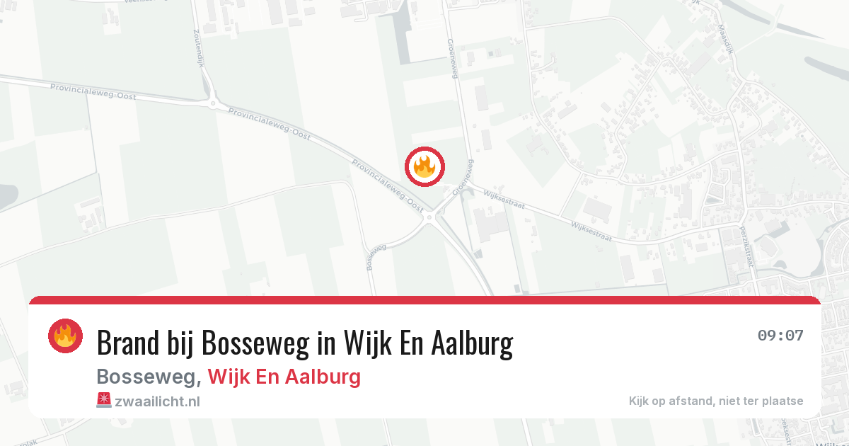 Brand bij Bosseweg in Wijk En Aalburg — 8 jul 2026