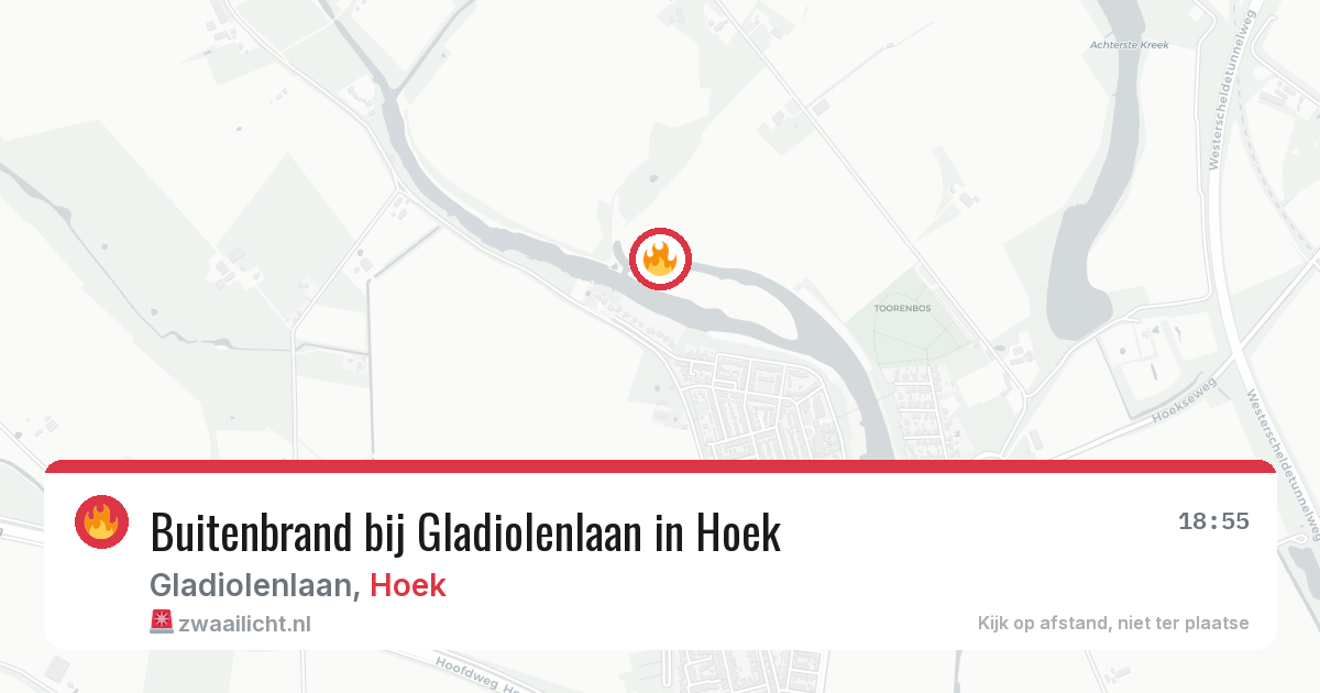 Buitenbrand bij Gladiolenlaan in Hoek — 13 aug 2026