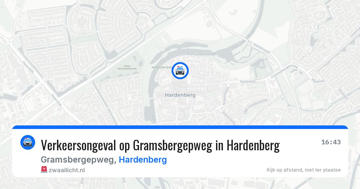 Verkeersongeval op Gramsbergepweg in Hardenberg — 20 jun 2026