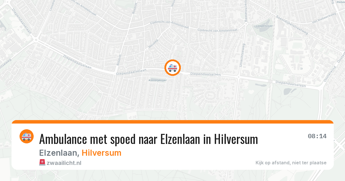 Ambulance met spoed naar Elzenlaan in Hilversum — 29 jun 2026