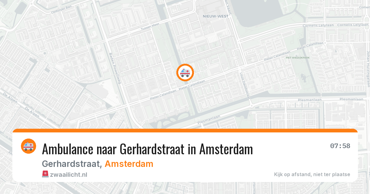 Ambulance naar Gerhardstraat in Amsterdam — 2 jun 2026