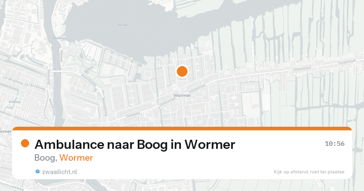 Ambulance naar Boog in Wormer — 1 jun 2026
