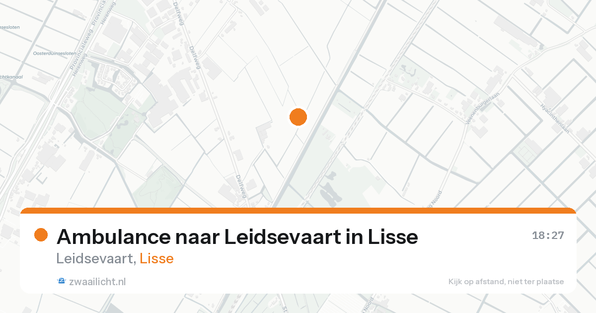 Ambulance naar Leidsevaart in Lisse — 30 jan 2026
