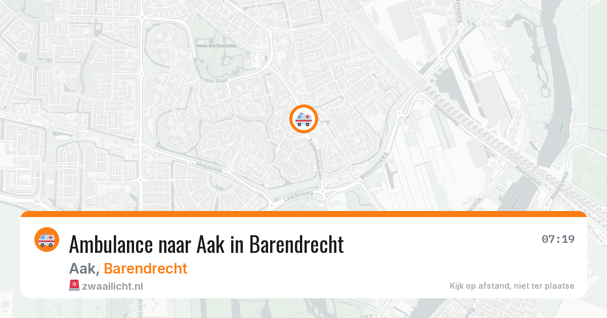 Ambulance naar Aak in Barendrecht — 25 mrt 2026