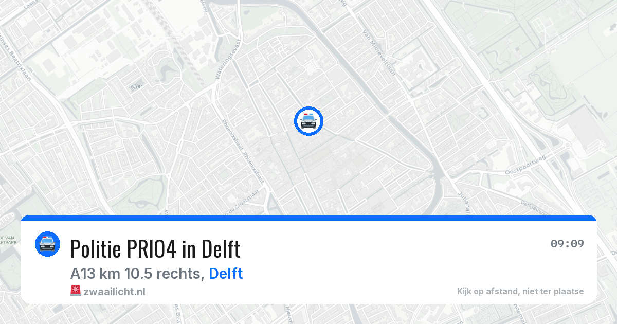 Politie PRIO4 in Delft — 28 jun 2026 | 🚨 Zwaailicht.nl