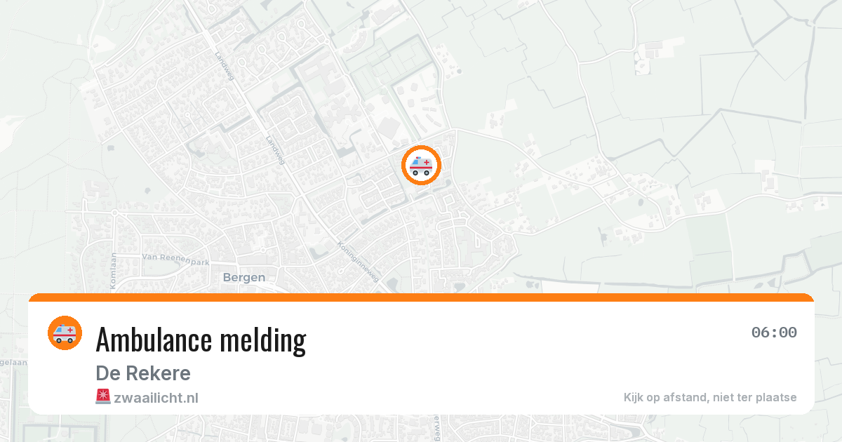 Ambulance melding — 30 mei 2026
