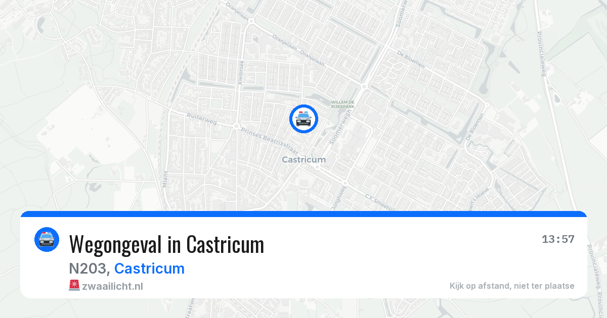 Wegongeval in Castricum — 4 aug 2026