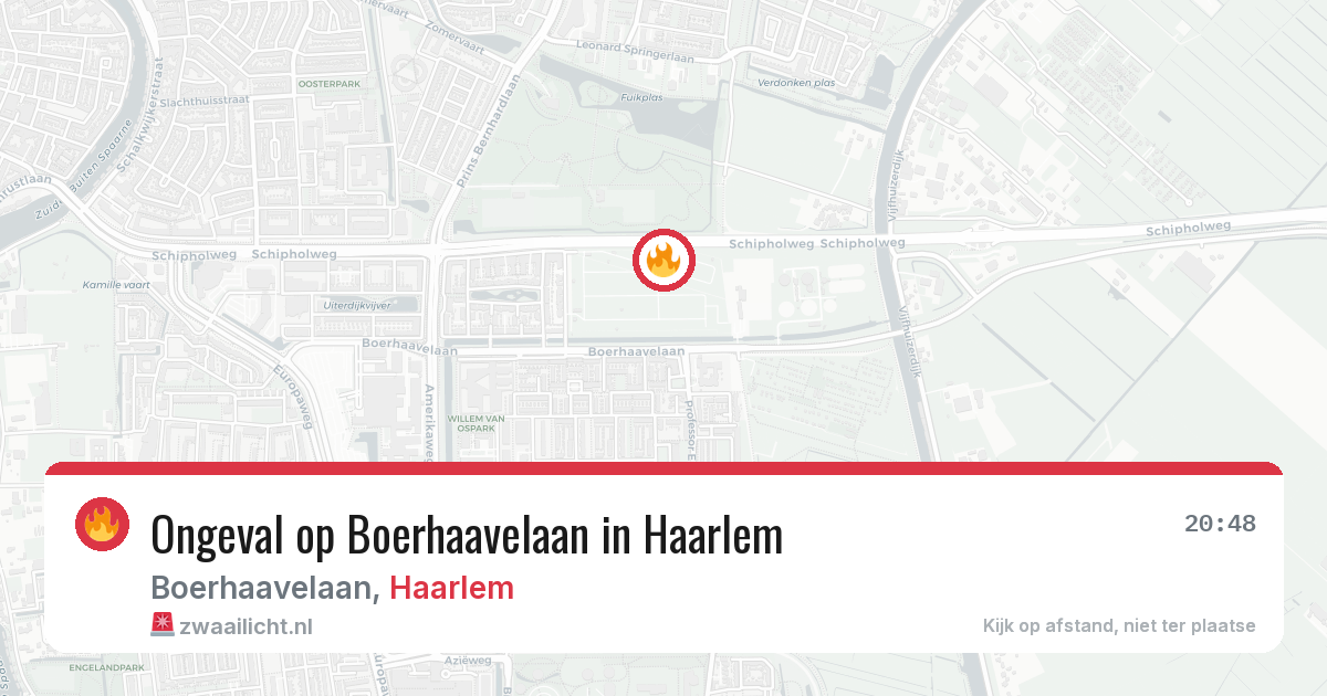 Ongeval op Boerhaavelaan in Haarlem — 26 mrt 2026