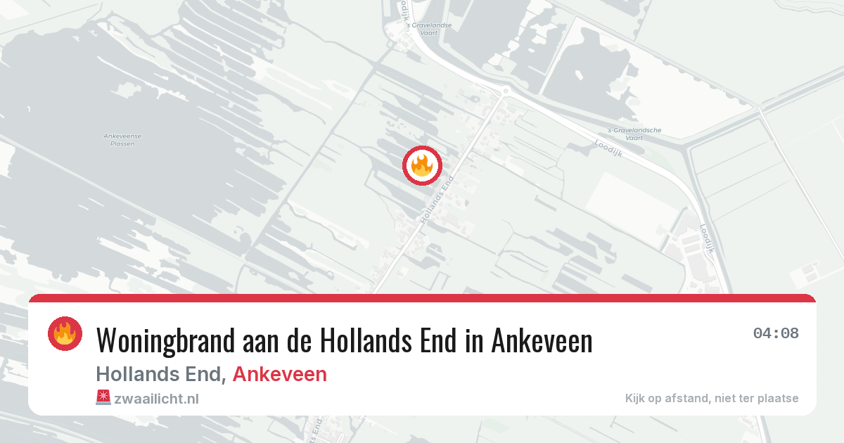 Woningbrand aan de Hollands End in Ankeveen — 7 jun 2026