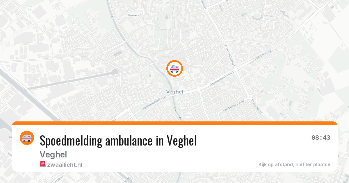 Spoedmelding ambulance in Veghel — 12 feb 2026