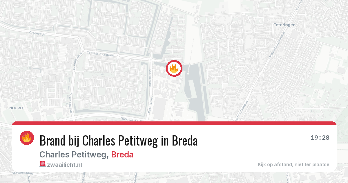 Brand bij Charles Petitweg in Breda — 31 mei 2026