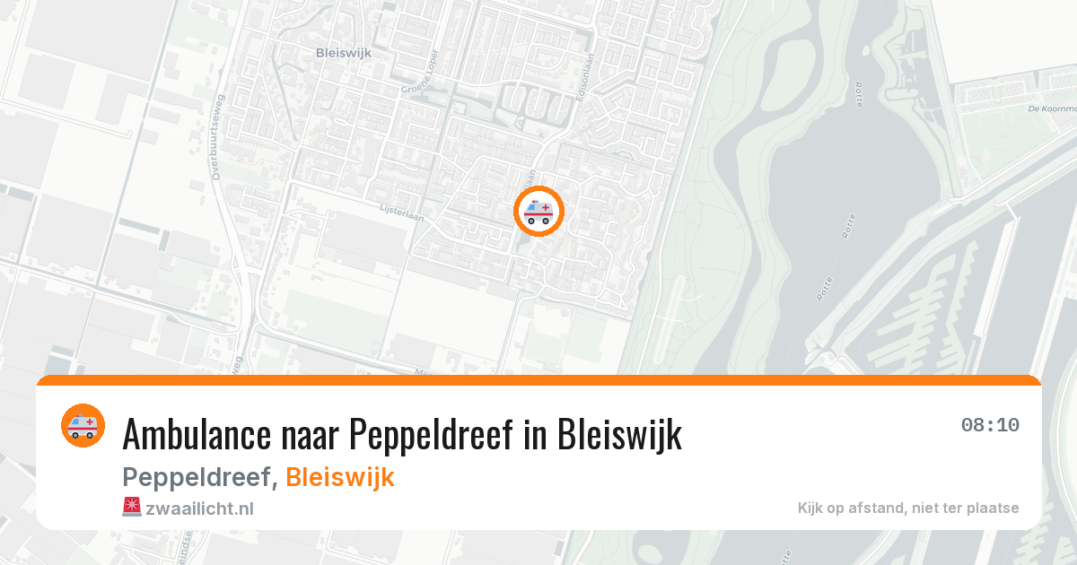 Ambulance naar Peppeldreef in Bleiswijk — 15 jun 2026