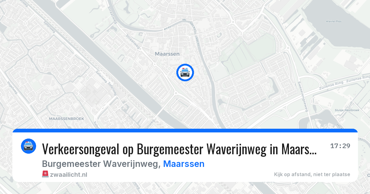 Verkeersongeval op Burgemeester Waverijnweg in Maarssen — 21 mei 2026