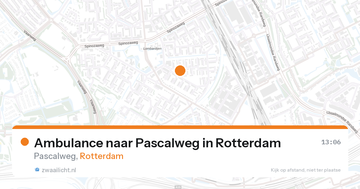 Ambulance naar Pascalweg in Rotterdam — 28 aug 2026