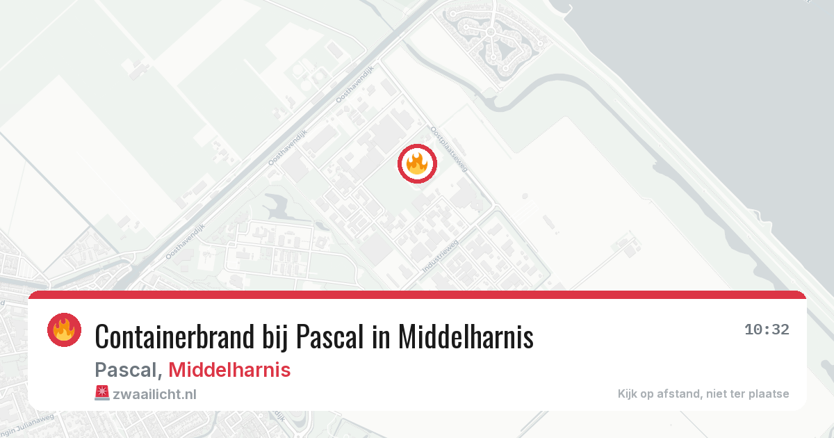 Containerbrand bij Pascal in Middelharnis — 9 mrt 2026
