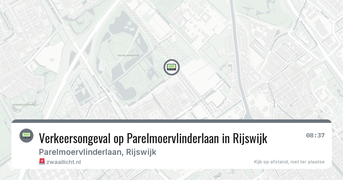Verkeersongeval op Parelmoervlinderlaan in Rijswijk — 3 mrt 2026