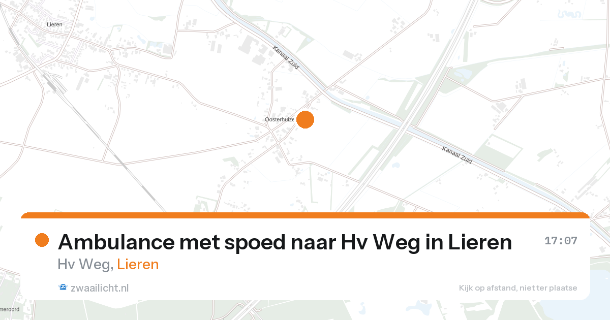 Ambulance met spoed naar Hv Weg in Lieren — 19 aug 2026